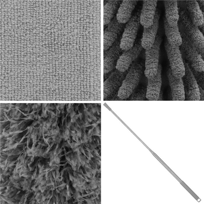 Pamatuf pentru praf cu coada telescopica pentru zone greu accesibile, 4 piese, 75-255 cm [34]