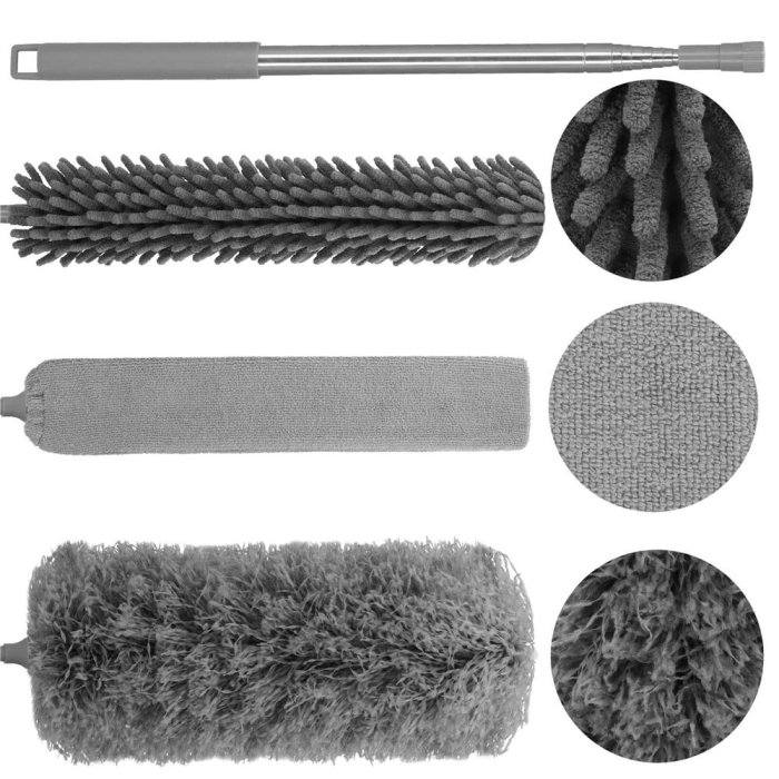 Pamatuf pentru praf cu coada telescopica pentru zone greu accesibile, 4 piese, 75-255 cm [1]