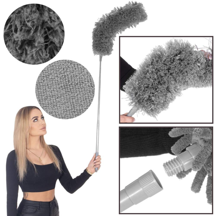 Pamatuf pentru praf cu coada telescopica pentru zone greu accesibile, 4 piese, 75-255 cm [2]