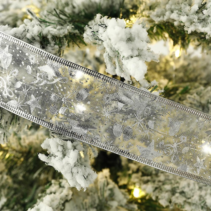 Panglică LED de Crăciun Aurie, lungime 5 m , 50 LED-uri, Baterii, Alb Rece [3]