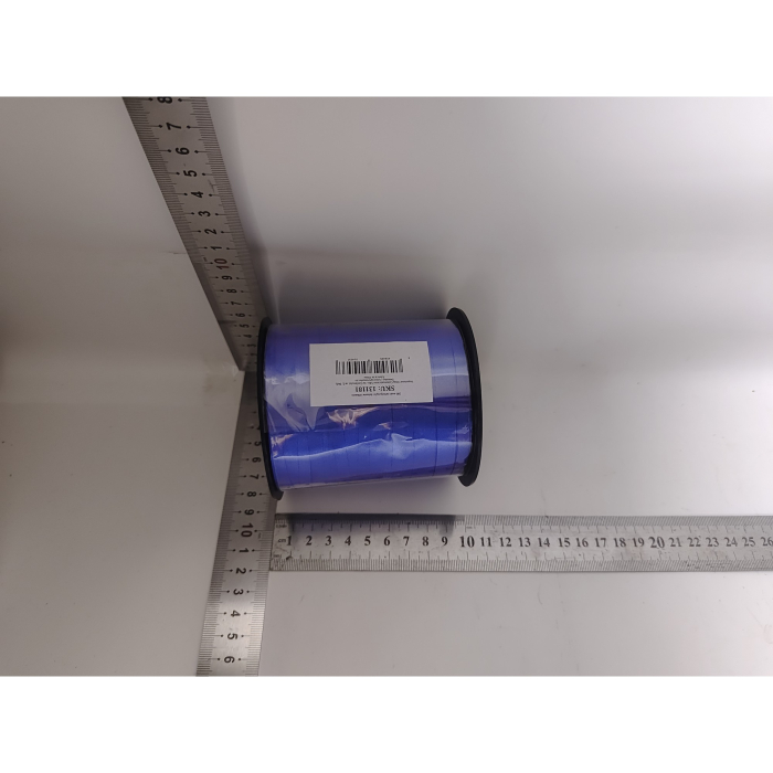 Panglica pentru Baloane, , Rola de 200 de Metri, din Rafie, Albastra [2]