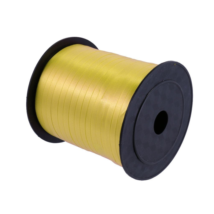 Panglica pentru Baloane, , Rola de 200 de Metri, din Rafie, Aurie [4]