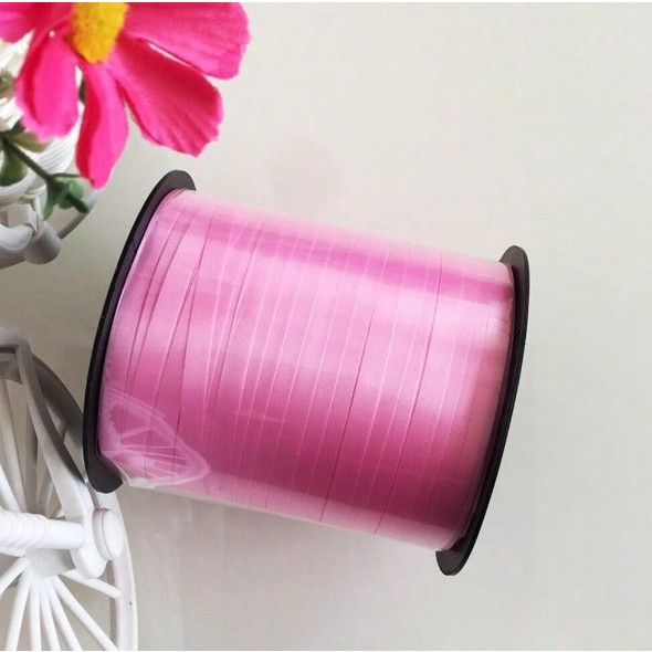 Panglica pentru Baloane, , Rola de 200 de Metri, din Rafie, Roz [6]