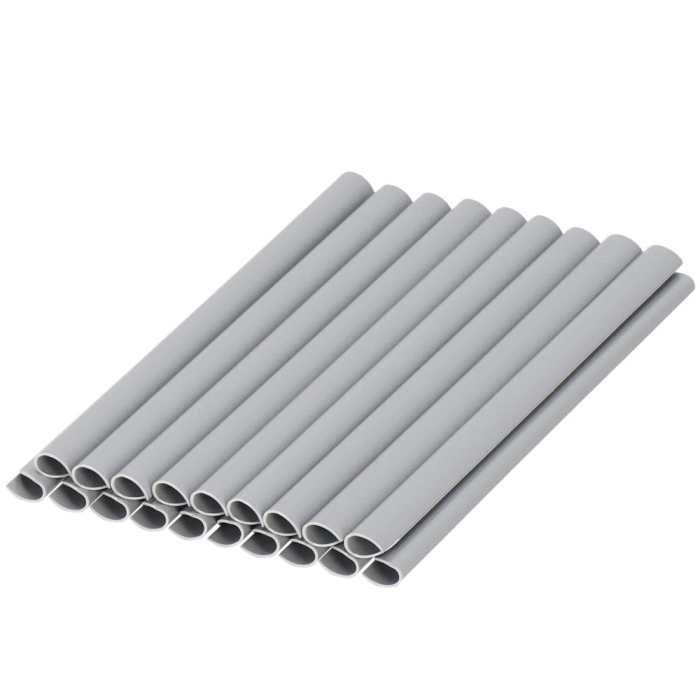 Panou de gard pentru intimitate in gradina, PVC, 35 x 0.19 m, gri [7]