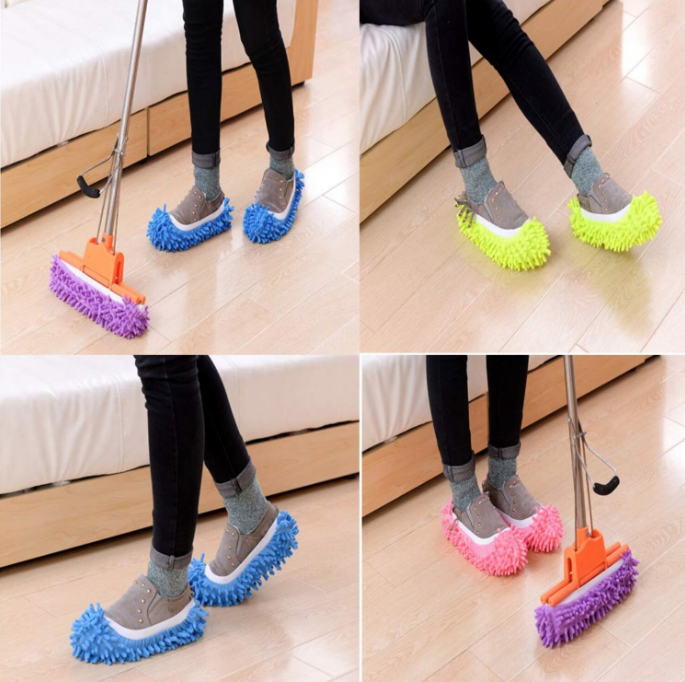 Papuci de Casa pentru Curatenie Podea , Tip Mop pentru Gresie si Parchet aspirator portabil mop cu storcator mop electric dezinfectant pardoseala Mop cu Aburi Mop pentru gresie Mop pentru parchet [14]