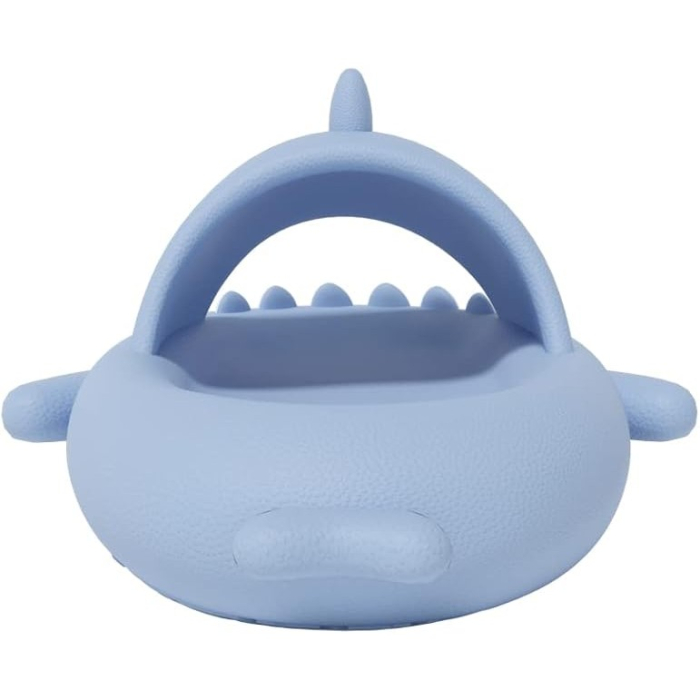 Papuci Tip Rechin, , Unisex, din Spuma EVA, Talpa Groasa Antiderapanta, Rezistenti la Uzura, Marime 38-39, Albastru Deschis [5]