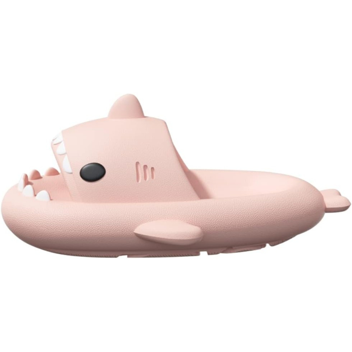 Papuci Tip Rechin, , Unisex, din Spuma EVA, Talpa Groasa Antiderapanta, Rezistenti la Uzura, Marime 40-41, Roz [4]