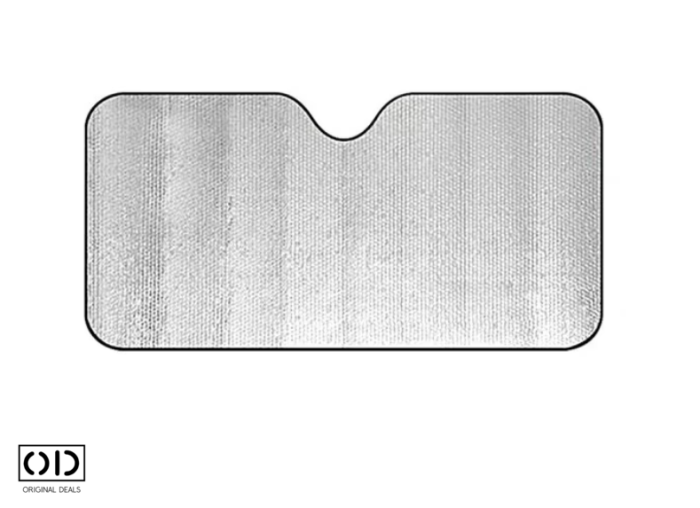 Parasolar Auto ORIGINAL DEALS, Silver Metalic, 130x60 cm – Protectie Eficienta UV, Reduce Temperatura din Interior, Cu Ventuze Incluse [12]