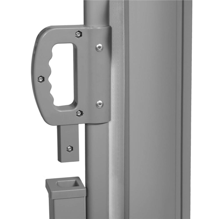 Paravan lateral pentru intimitate, extensibil, sistem fixare inclus, 160x300cm, gri deschis [13]