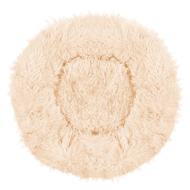 Pat Sersimo pentru caini si pisici, cu husa detasabila, crem, diametru 90cm [3]