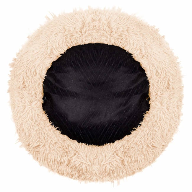 Pat Sersimo pentru caini si pisici, cu husa detasabila, crem, diametru 90cm [7]