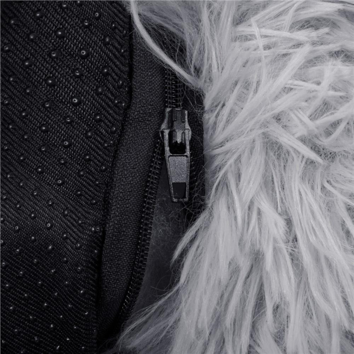 Pat Sersimo pentru caini si pisici, cu husa detasabila, gri, diametru 100cm [3]