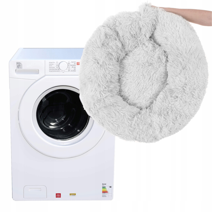 Pat Sersimo pentru caini si pisici, cu husa detasabila, gri, diametru 120cm [13]