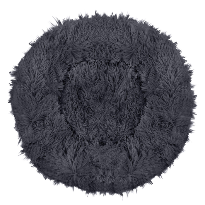 Pat Sersimo pentru caini si pisici, cu husa detasabila, gri inchis, diametru 80cm [13]