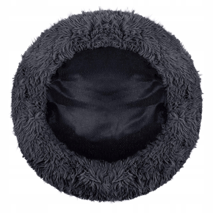 Pat Sersimo pentru caini si pisici, cu husa detasabila, gri inchis, diametru 80cm [6]