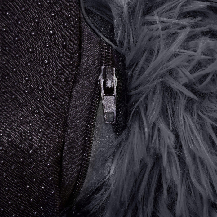 Pat Sersimo pentru caini si pisici, cu husa detasabila, gri inchis, diametru 80cm [7]