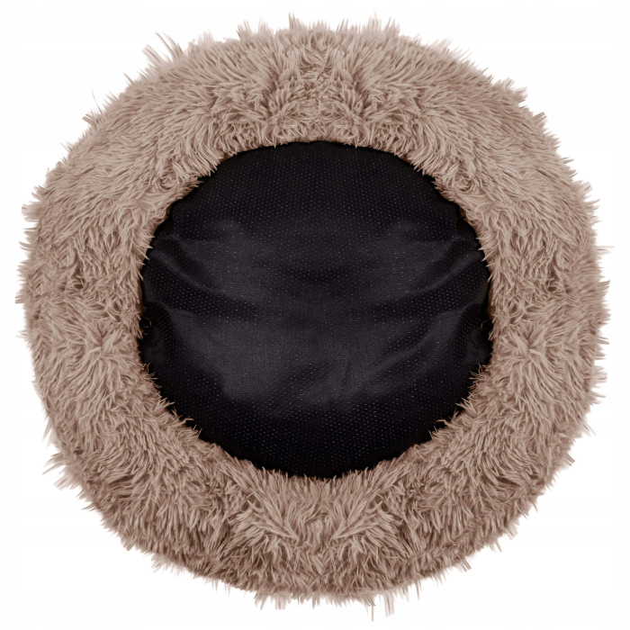 Pat Sersimo pentru caini si pisici, cu husa detasabila, maro deschis, diametru 80cm [8]