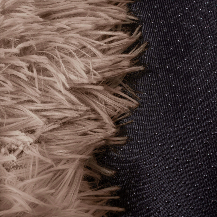 Pat Sersimo pentru caini si pisici, cu husa detasabila, maro deschis, diametru 80cm [9]