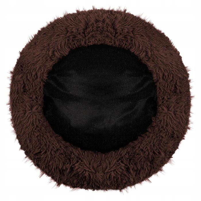 Pat Sersimo pentru caini si pisici, cu husa detasabila, maro, diametru 90cm [5]