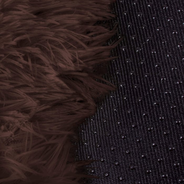 Pat Sersimo pentru caini si pisici, cu husa detasabila, maro, diametru 90cm [6]