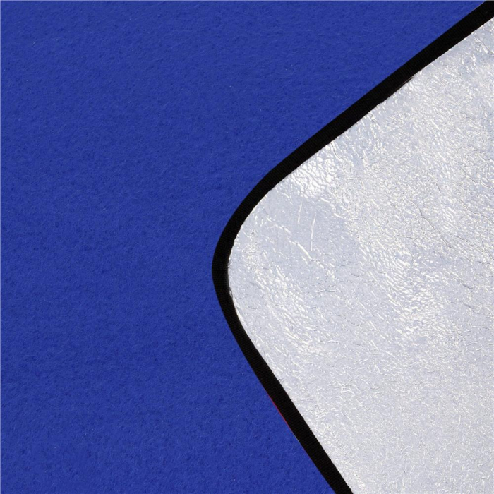 Patura pentru picnic sau plaja, cu folie izolatoare si maner, 200x200cm, albastru cobalt [3]