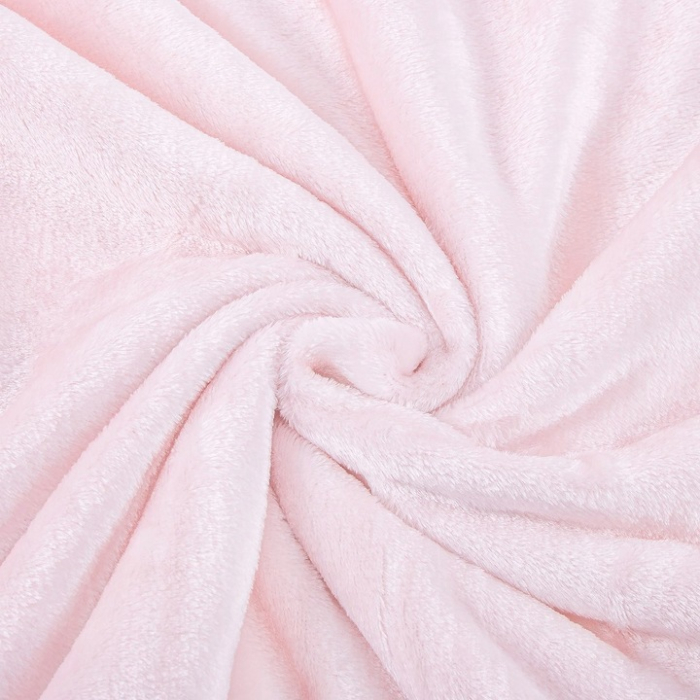 Patura pufoasa cu pampoane mici, 2 persoane, 200x220cm, roz [6]