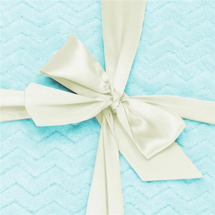 Patura pufoasa pentru 2 persoane, 2 fete, model in relief, 200x220cm, albastru [10]