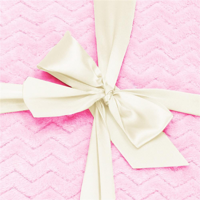 Patura pufoasa pentru 2 persoane, 2 fete, model in relief, 200x220cm, roz [9]