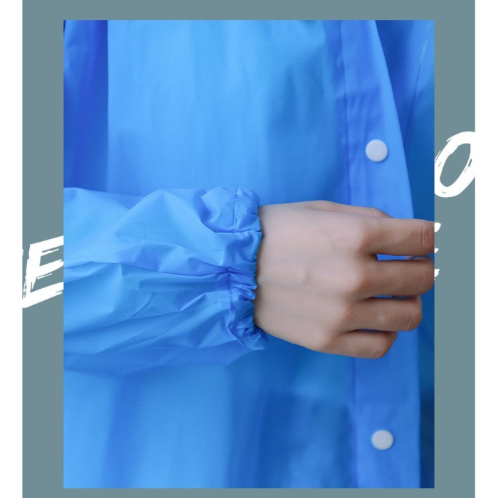 Pelerina de Ploaie, , pentru Adulti 150-180 cm, din EVA, Impermeabila, Rezistenta la Vant, Inchidere cu Capse, 140 g, Albastru [6]