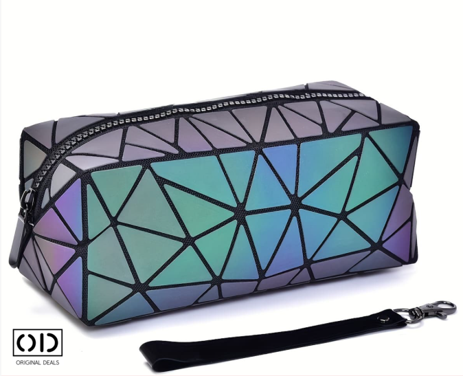 Penar Reflectorizant cu Elemente Geometrice, PVC Premium, cu Fermoar si Maner – Original Deals [14]