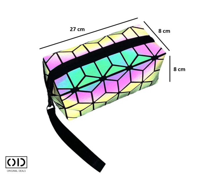 Penar Reflectorizant cu Elemente Geometrice, PVC Premium, cu Fermoar si Maner – Original Deals [9]