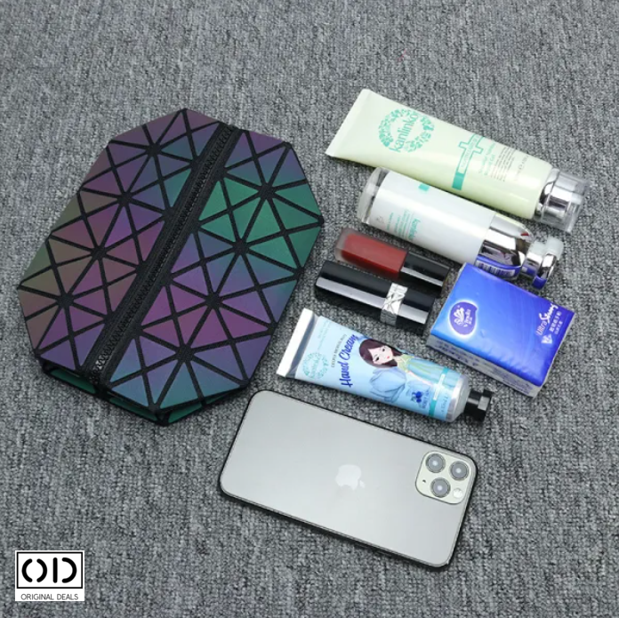 Penar Reflectorizant cu Elemente Geometrice, PVC Premium, cu Fermoar si Maner – Original Deals [2]