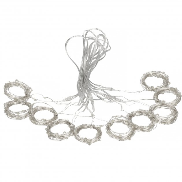 Perdea luminoasa 300 LED-uri, 3m, pentru interior/exterior, telecomanda, iluminare alba [5]