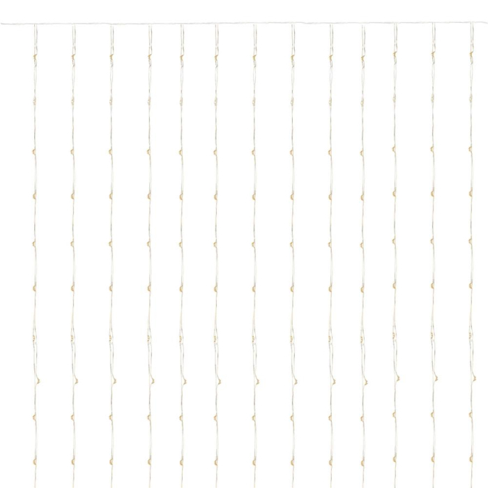 Perdea luminoasa 300 LED-uri, 3m, pentru interior/exterior, telecomanda, iluminare galbena [2]