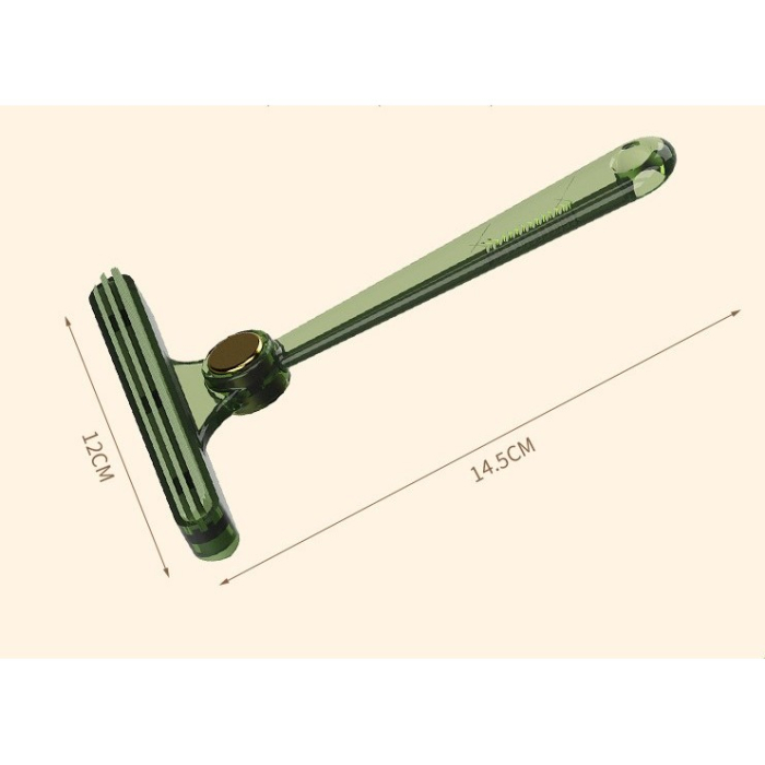 Perie de Indepartare a Scamelor, , pentru Haine si Par de Animale, cu Doua Fete, Manual, Multifunctional, 12x14.5 cm, Accesoriu pentru Casa, Verde [4]