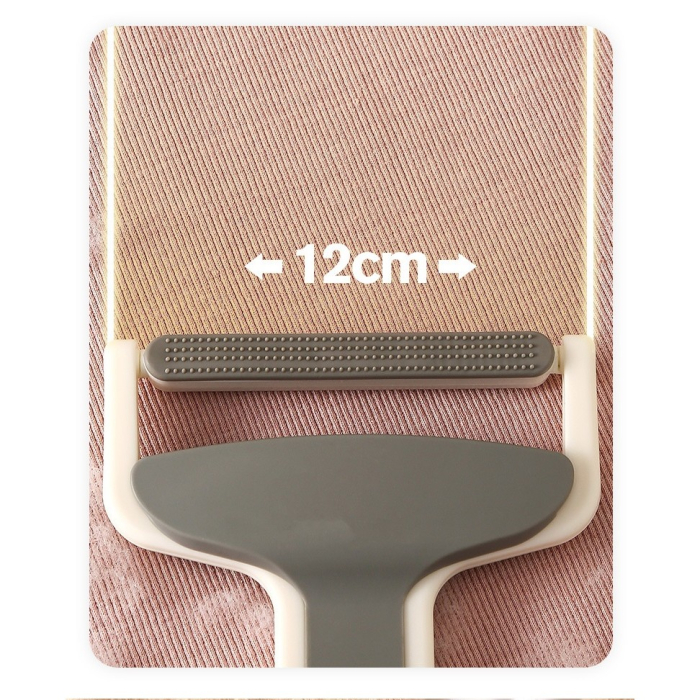 Perie de Indepartarea a Parului si Scamelor, , 12 x 15 cm, Maner Confortabil, Alb/Gri [5]