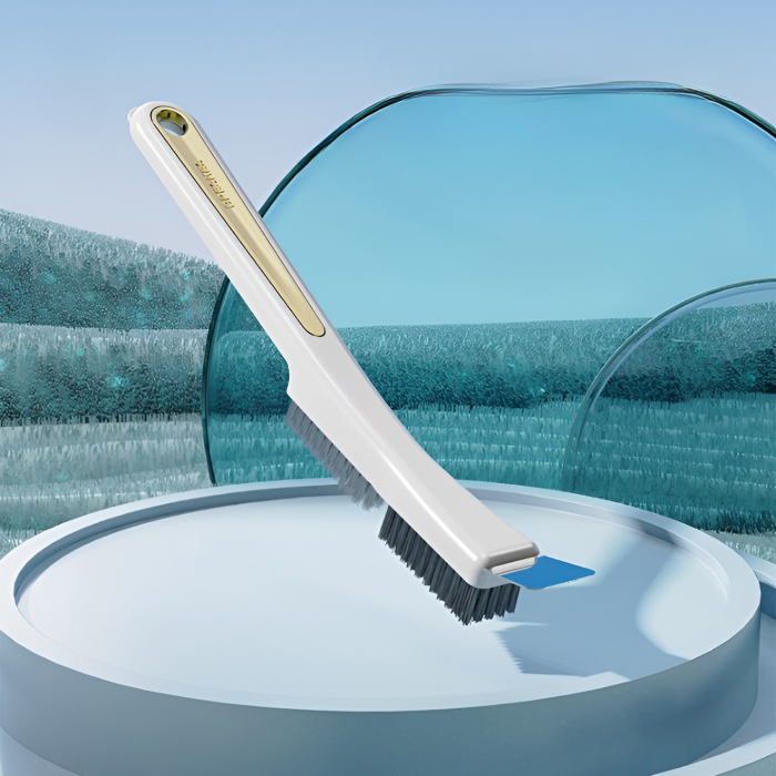 Perie de Sarma pentru Bucatarie, , din Doua Bucati, Maner Lung cu Gaura de Prindere, Peri din Otel, Anti-Reziduu, Anti-Murdarie, 24.5x2.7x6.7cm, Alb [10]