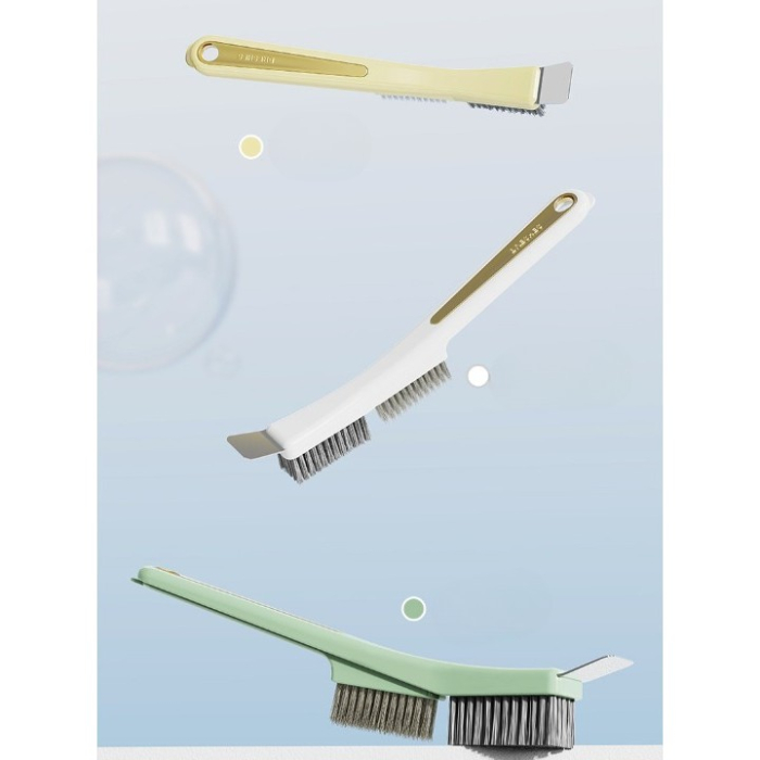 Perie de Sarma pentru Bucatarie, , din Doua Bucati, Maner Lung cu Gaura de Prindere, Peri din Otel, Anti-Reziduu, Anti-Murdarie, 24.5x2.7x6.7cm, Verde [6]