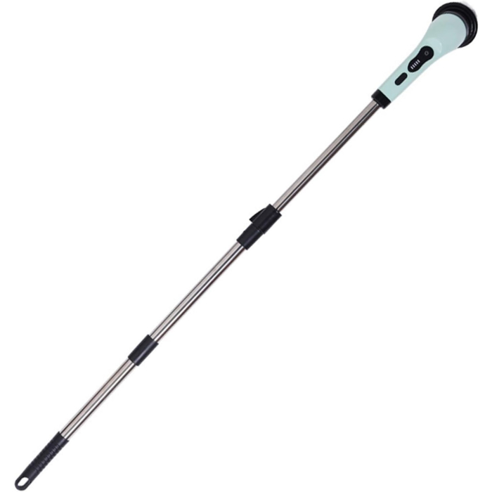 Perie Electrica de Curatare, , pentru Gresie, Baie, Bucatarie, 25x20x9.5 cm, cu 9 Capete, Maner Extensibil Detasabil 84-127cm, Incarcare USB-Type C, Rotire 360 de Grade, 3000 mAh, Culoare: Verde [3]