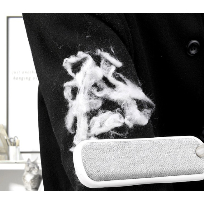 Perie Electrostatica, , Pentru Curatarea Parului de pe Haine si Tapiterii, 2 Fete, Autocuratare, 33 x 7.5 cm, Gri [4]