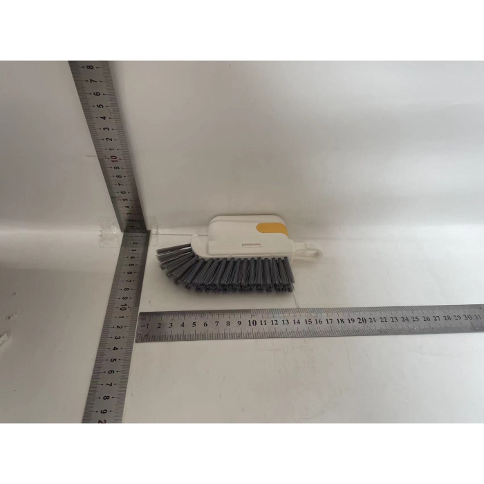 Perie Multifunctionala 3 in 1 de Curatare, , pentru Bucatarie, Vesela, Geamuri, Cap Detasabil, 9x15x2.5 cm, Galben [3]