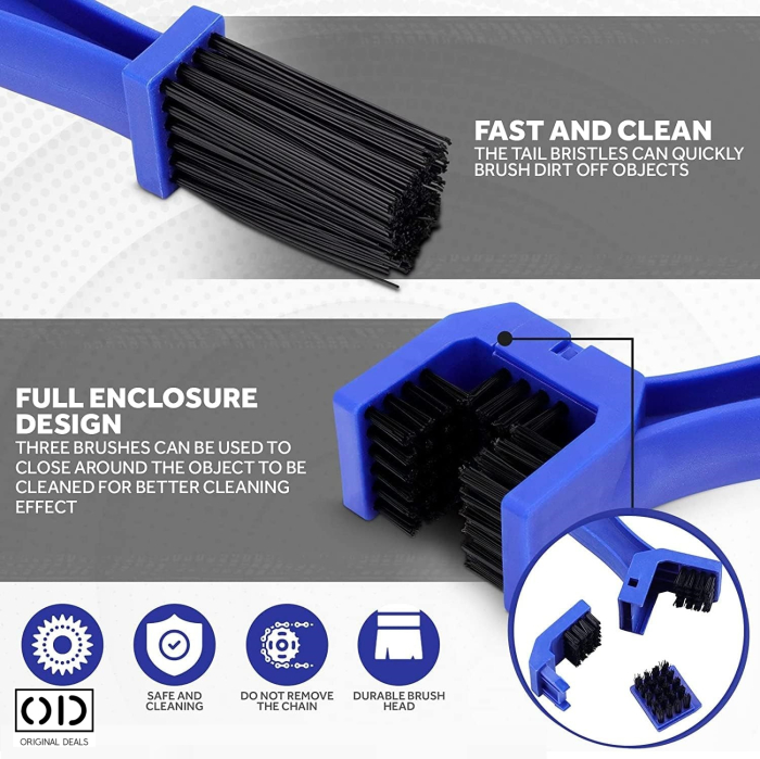 perie curatat lant motocicleta original deals perie curatat lant bicicleta pvc rezistent perie curatare lant 3 in 1 motociclism ciclism perie pentru lant bicicleta scuter atv accesorii intretinere lant motocicleta bicicleta perie curatat transmisie bicicleta pinioane curatare rapida lant biciclete motociclete perie lant albastra pvc rezistenta perie curatare lant dimensiune 25x5 cm perie pentru intretinere lant si pinioane [3]