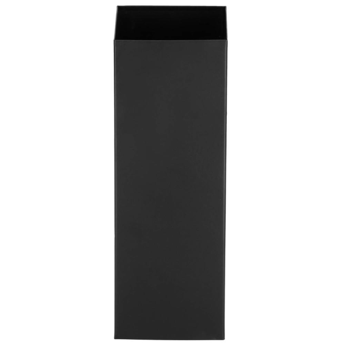 Perie WC cu rezervor detasabil si capac, din metal si bambus, 40 cm, negru [8]