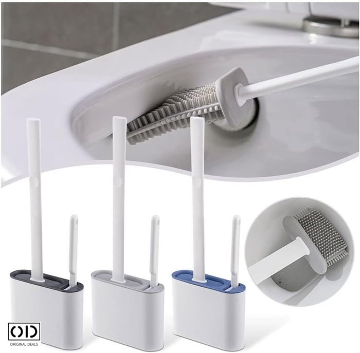 Perie de WC Perie Toaleta Perie pentru vasul de Toaleta Perie curatat WC Perie din silicon pentru WC Perie curatat wc din silicon Perie pentru WC Perie pentru Curatenie baie [16]