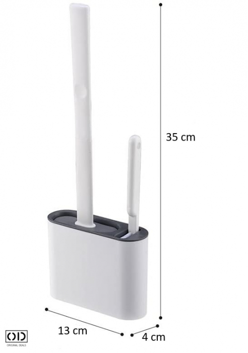 Perie de WC Perie Toaleta Perie pentru vasul de Toaleta Perie curatat WC Perie din silicon pentru WC Perie curatat wc din silicon Perie pentru WC Perie pentru Curatenie baie [20]