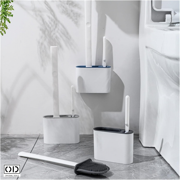 Perie de WC Perie Toaleta Perie pentru vasul de Toaleta Perie curatat WC Perie din silicon pentru WC Perie curatat wc din silicon Perie pentru WC Perie pentru Curatenie baie [12]