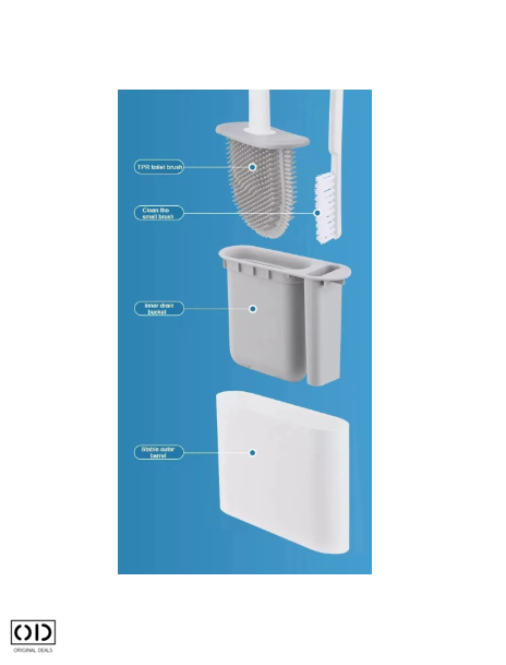 Perie de WC Perie Toaleta Perie pentru vasul de Toaleta Perie curatat WC Perie din silicon pentru WC Perie curatat wc din silicon Perie pentru WC Perie pentru Curatenie baie [13]
