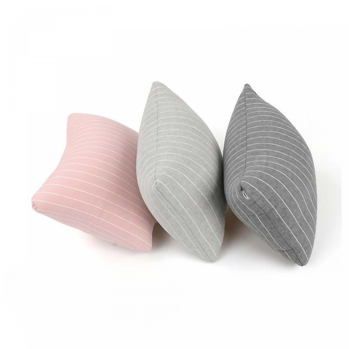 Perna de calatorie, , 2 in 1, cu Particule de Spuma cu Memorie, Gri [8]