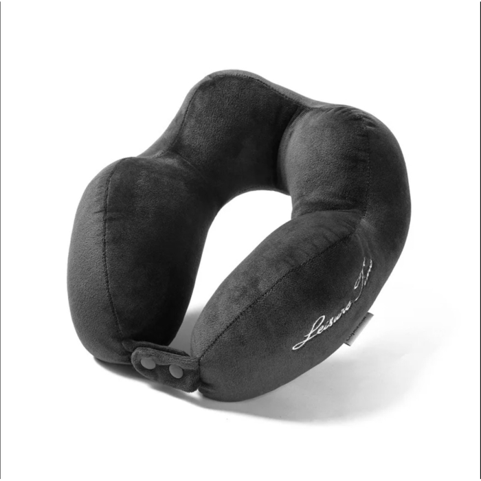 Perna de Calatorie, , Pentru Gat, din Bumbac, cu 4 Cocoase, Ajustabila, Gri [3]