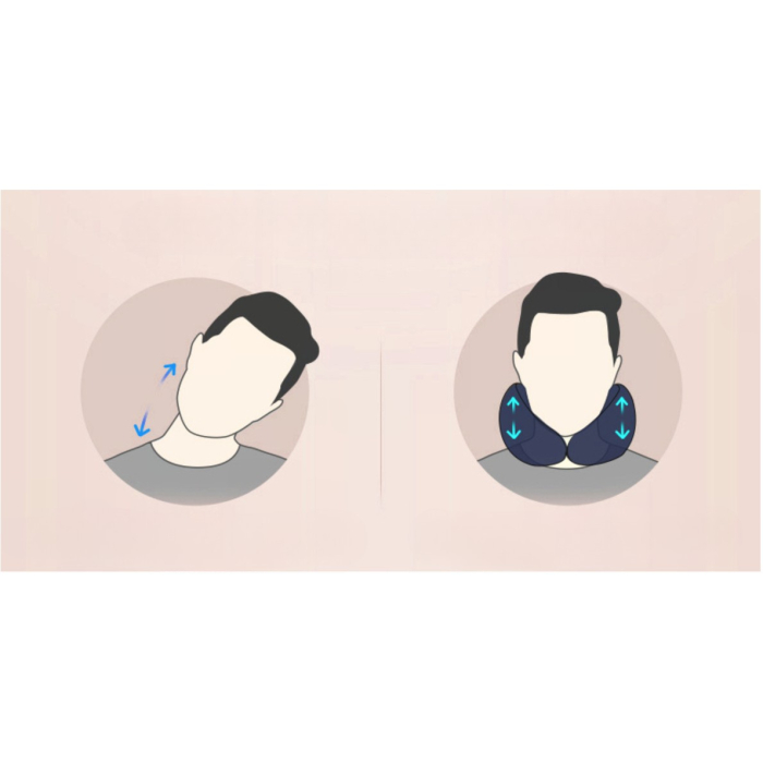 Perna de Calatorie, , Pentru Gat, din Bumbac, cu 4 Cocoase, Ajustabila, Roz [4]